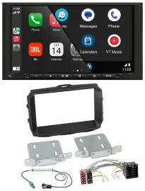 JBL MP3 DAB Bluetooth USB 2DIN Autoradio für Alfa Giulietta 2013-2021 ISO schwar