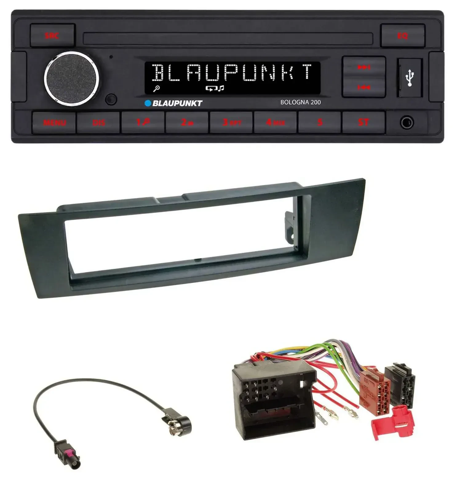 Blaupunkt MP3 AUX USB 1DIN Autoradio für BMW 1er E87 3er E90-3 X1 E84 Z4 E89