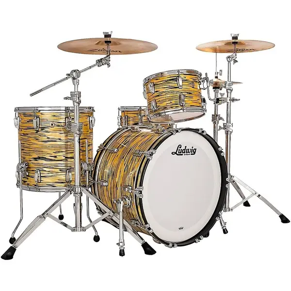 Ударная установка акустическая Ludwig Classic Oak 3-Piece Fab Shell Pack With 22" Bass Drum Lemon Oyster