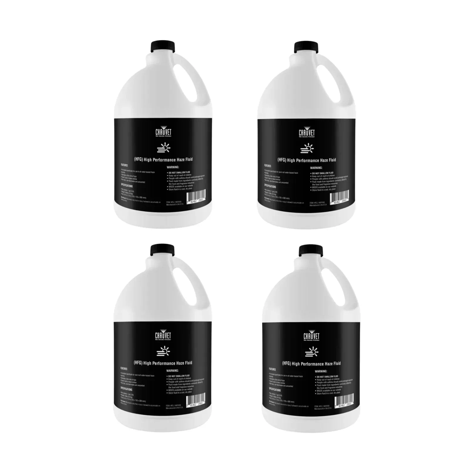 Жидкость для генератора тумана Chauvet DJ CHA-HFG Haze Fluid (4 штуки)