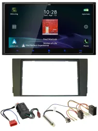 JVC USB Bluetooth 2DIN DAB MP3 Autoradio für Audi A6 01-05 C5 Bose Aktivsystem M