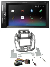 Pioneer DAB MP3 2DIN Bluetooth USB Autoradio für Ford Transit 12-18 Display Conn