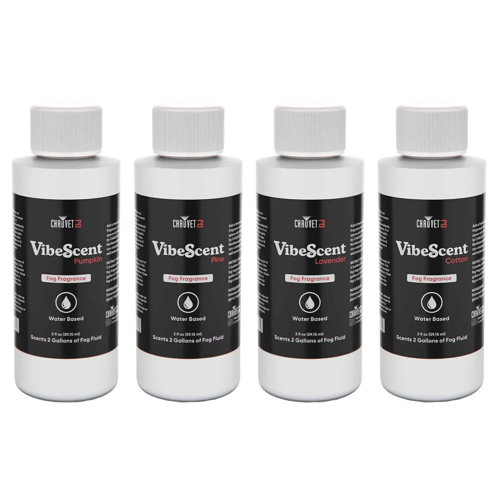 Жидкость для генераторов эффектов Chauvet DJ Vibe Scent, ароматизирующая добавка на водной основе (набор)