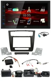 JVC USB Bluetooth Lenkrad DAB 2DIN Autoradio für BMW 1er Aktiv PDC aut. Klima 07