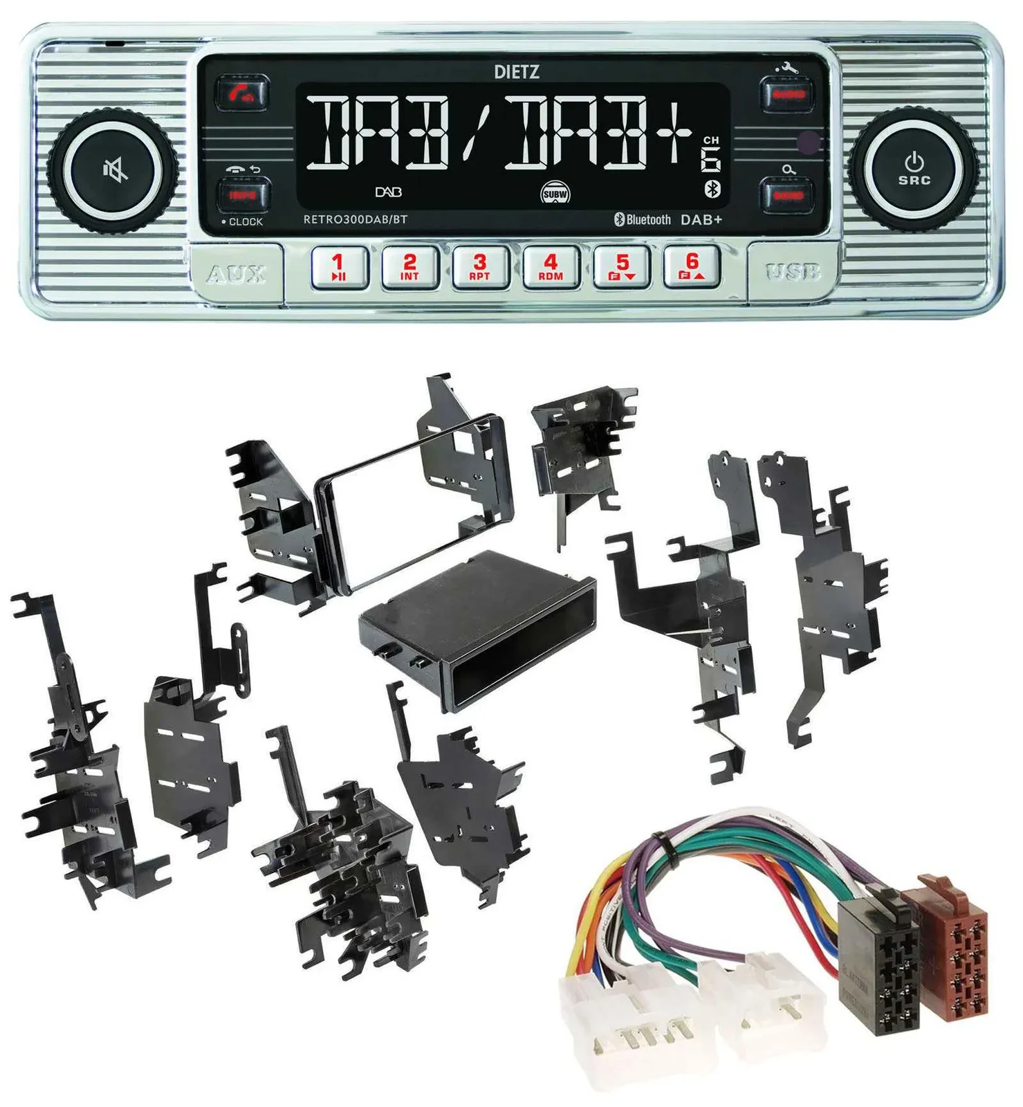 Dietz Bluetooth MP3 DAB USB Autoradio für Toyota Highlander Matrix RAV 4