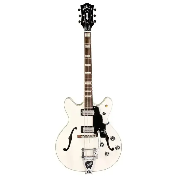 Электрогитара полуакустическая Guild Starfire V Semi-Hollowbody White