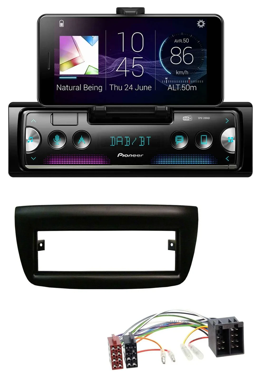 Pioneer USB MP3 Bluetooth DAB Autoradio für Fiat Doblo 12-15 Opel Combo 10-15