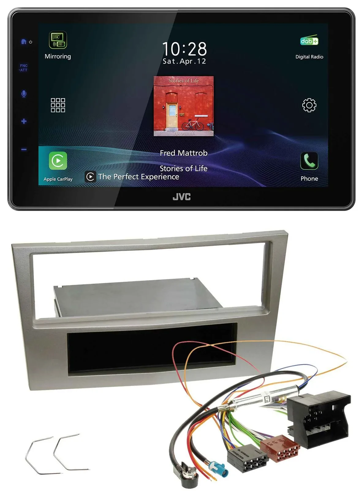 JVC DAB MP3 Bluetooth USB Autoradio für Opel Zafira B Astra H Corsa D ab 2005 sa