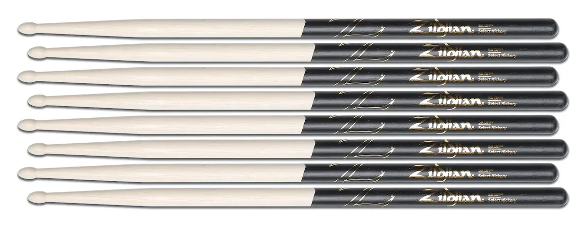 ZILDJIAN SDSP242 Value Pack 5A Black DIP Drumstick