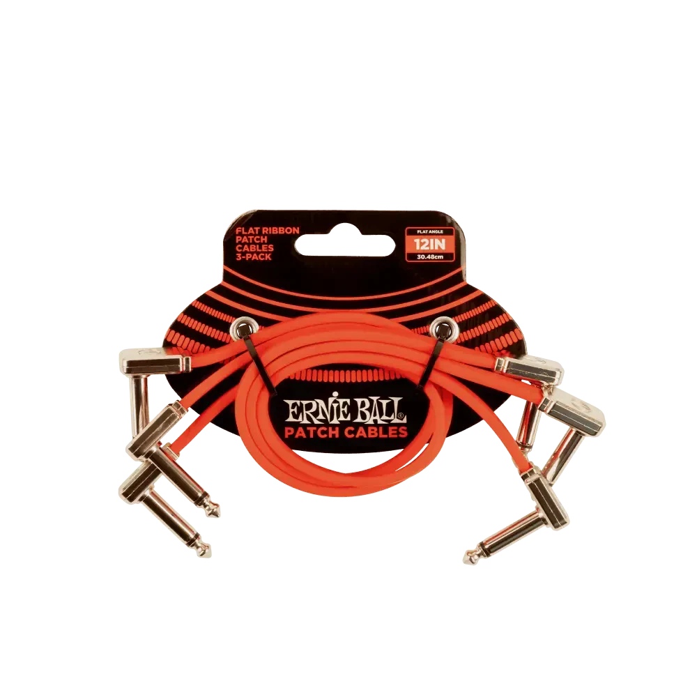 Инструментальный кабель ERNIE BALL 6403 - 3 кабеля/30 см.