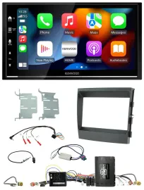 Kenwood DAB USB Bluetooth 2DIN Lenkrad Autoradio für Porsche Panamera 09-16 Info
