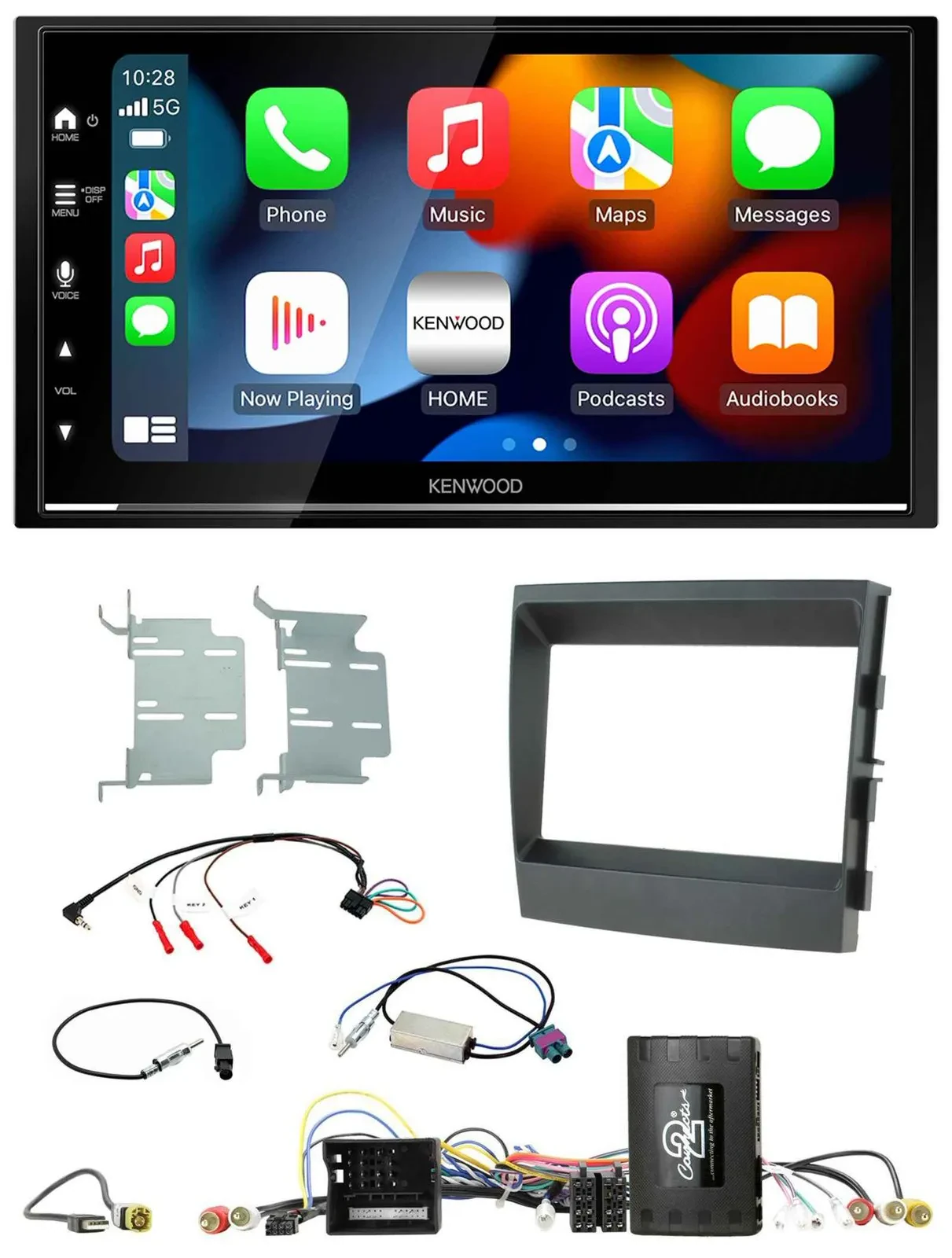 Kenwood DAB USB Bluetooth 2DIN Lenkrad Autoradio für Porsche Panamera 09-16 Info