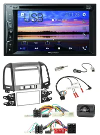 Pioneer Bluetooth 2DIN USB DVD DAB Lenkrad Autoradio für Hyundai Santa Fe 10-12