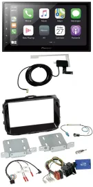 Pioneer USB Lenkrad 2DIN Bluetooth DAB Autoradio für Alfa Giulietta ISO 2013-202