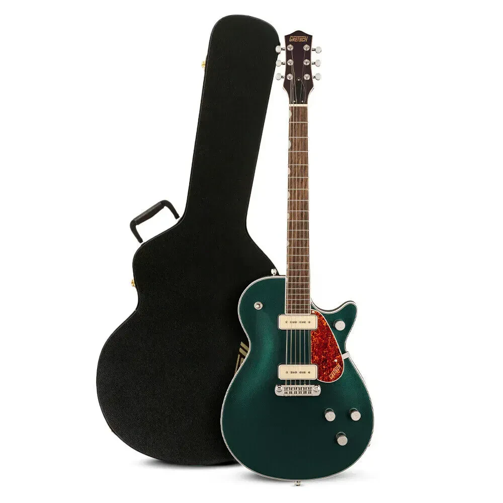 Gretsch G5210-P90 Electromatic Jet Two 90 Electric Cadillac Green Guitar Bundle