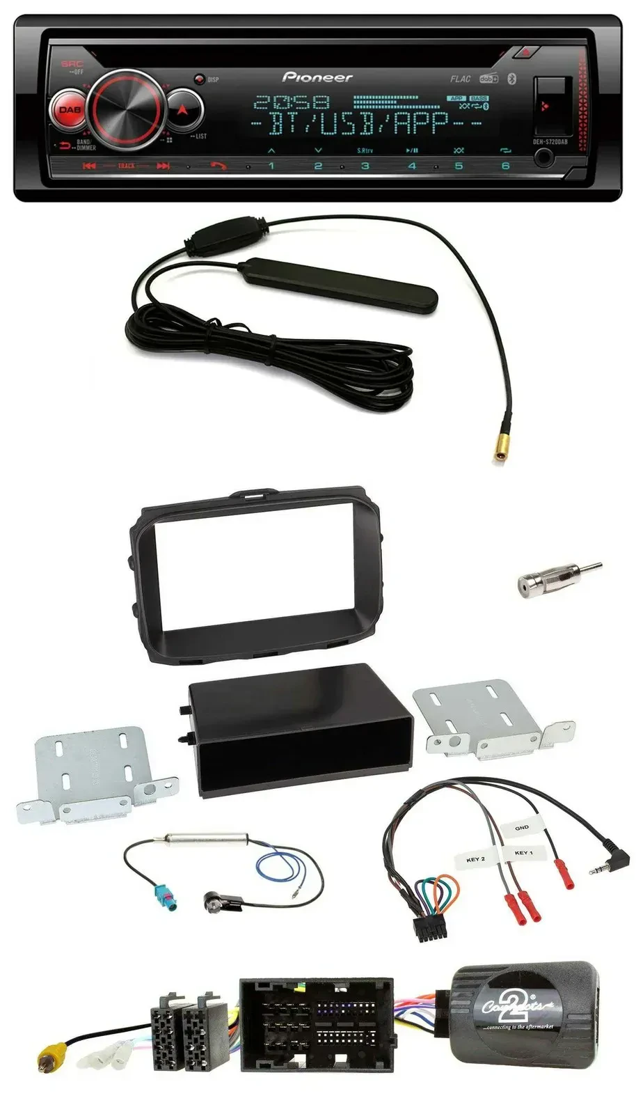 Автомагнитола Pioneer USB DAB Bluetooth CD для Alfa Romeo Giulietta (940) Facelift 2