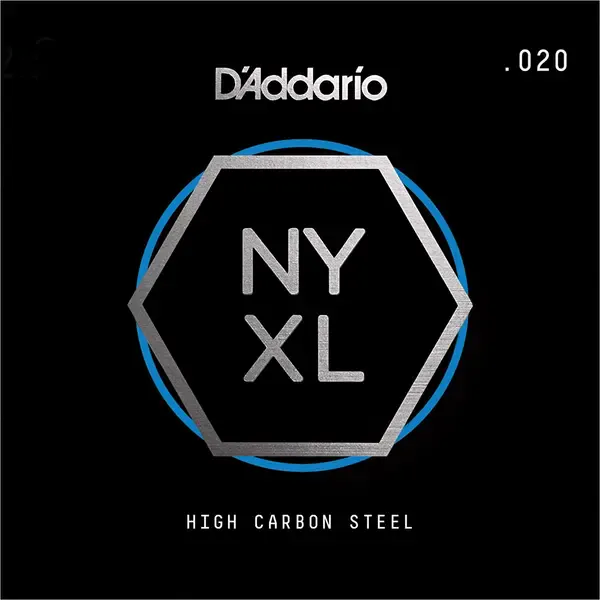 Струна одиночная D'Addario NYS020 NYXL Plain Steel Single 020