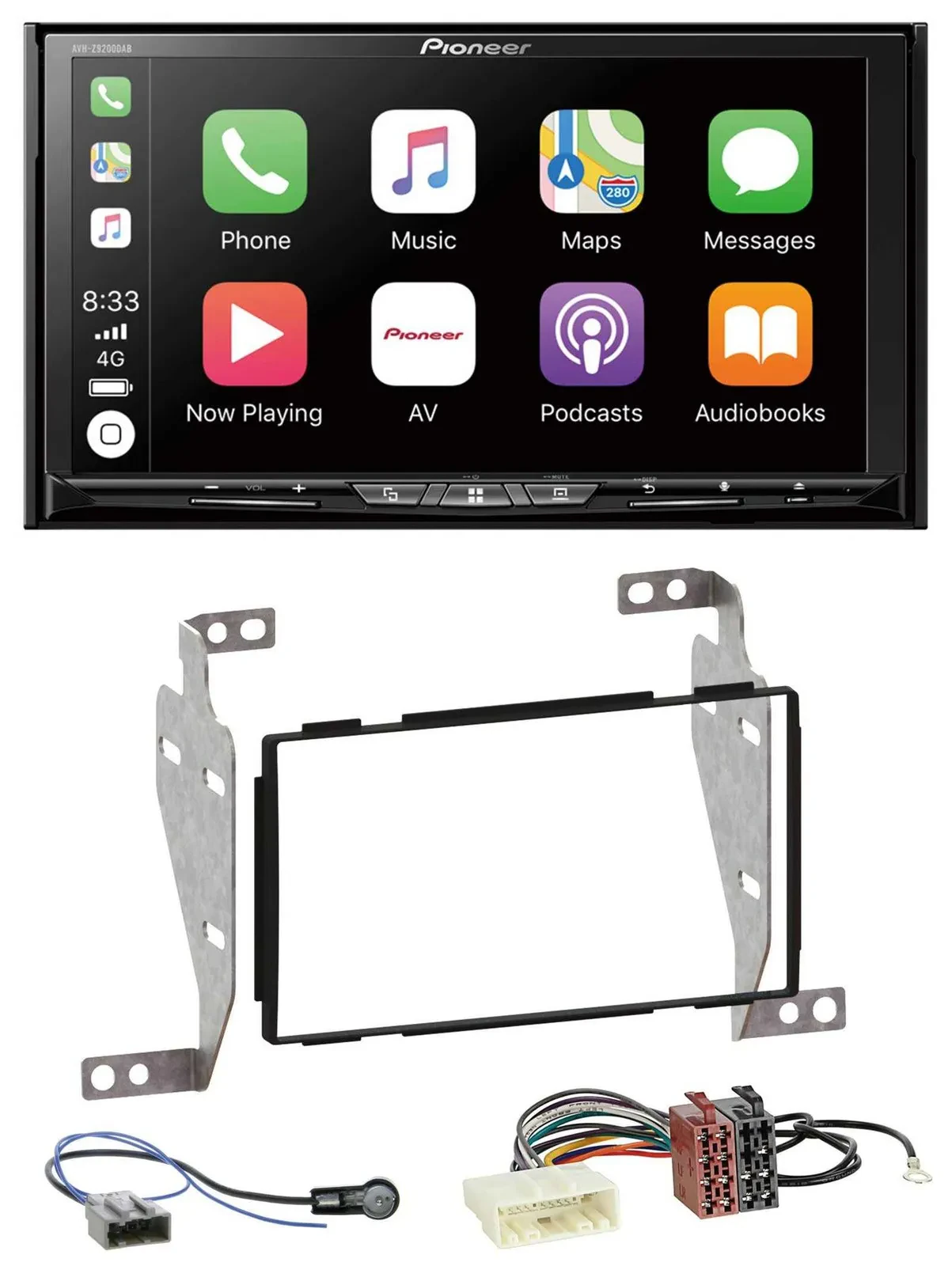 Pioneer 2DIN MP3 USB DAB DVD Bluetooth Autoradio für Nissan Juke (2010-2014)