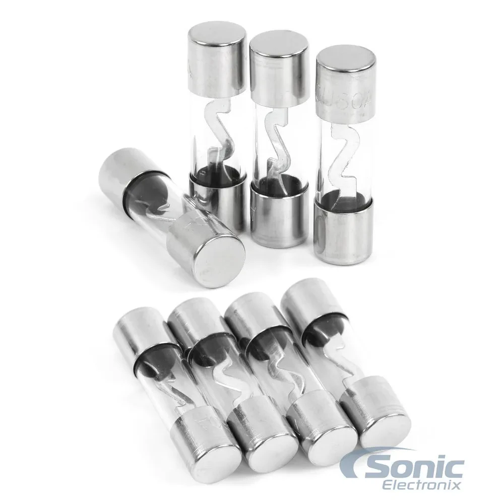 8 Pack Belva BAGU60 60 Amp Nickel-Plated AGU Fuse