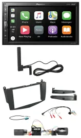 Pioneer USB 2DIN Bluetooth DAB Lenkrad Autoradio für Mercedes C W204 Aktivsystem
