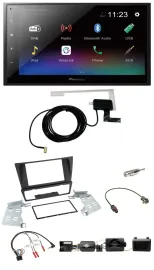 Автомагнитола для BMW 3 Series (E90/E91/E92/E93) Pioneer 2DIN, DAB, Bluetooth, USB, поддержка кнопок на руле и PDC