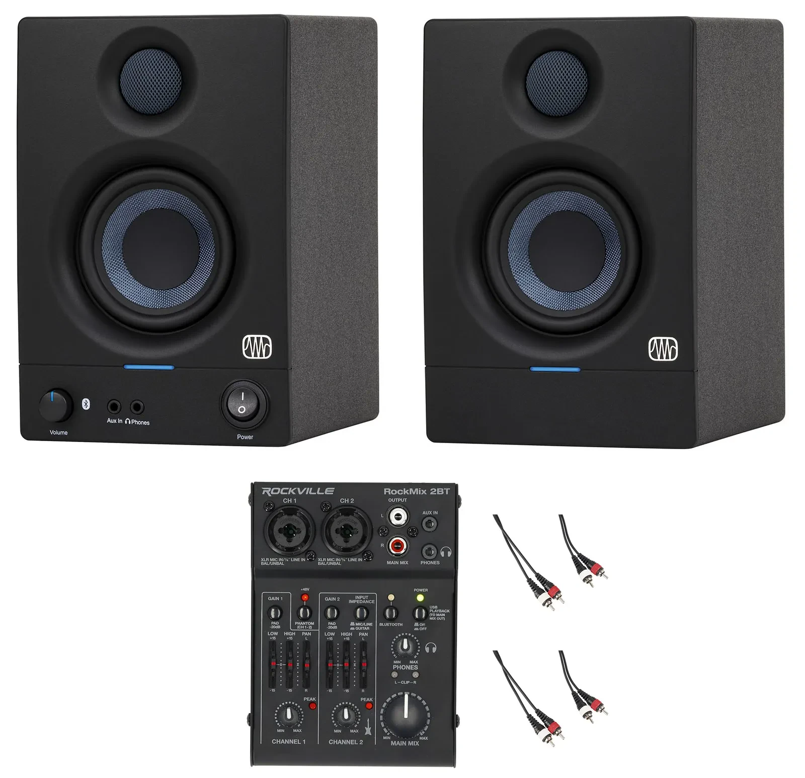 Студийный монитор PreSonus Eris 3.5BT 2nd Gen 3.5" (набор, пара) с микшером, Bluetooth