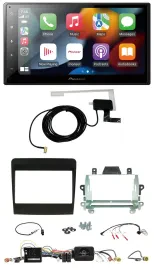 Автомагнитола Pioneer 2DIN USB Bluetooth DAB для Porsche 911 (2011–2017, 991)