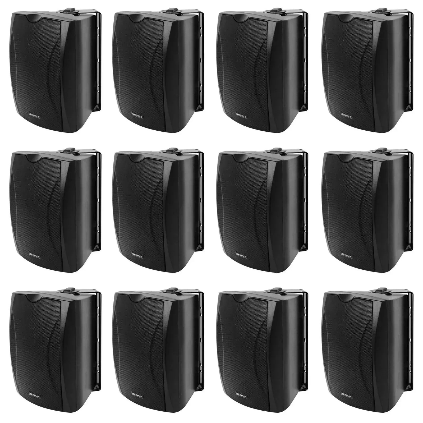 Настенная акустика Rockville WET-6B 70V Black 6.5" 50W (12 штук)