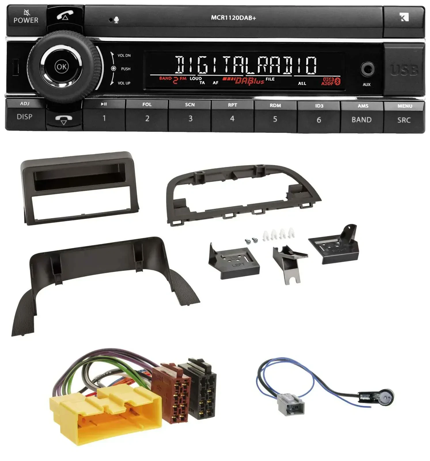 Kienzle Bluetooth MP3 USB DAB Autoradio für Mazda 3 (2013-2019)