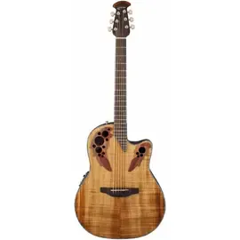 Электроакустическая гитара Ovation CE44P-FKOA Plus Mid Cutaway Natural