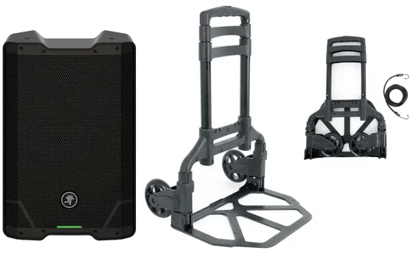 Mackie SRT210 10” 1600 Watt Powered Active DJ PA Speaker w/Bluetooth+Hand Truck