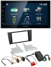 Kenwood 2DIN Bluetooth MP3 USB DAB Autoradio für Audi A4 B5 99-01 Symphony Bose