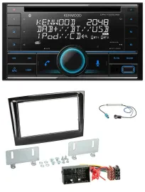 Kenwood CD 2DIN DAB USB MP3 Bluetooth Autoradio für Fiat Doblo ab 2015 piano sch