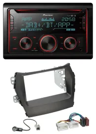 Pioneer 2DIN DAB MP3 Bluetooth USB CD Autoradio für Hyundai Santa Fe ab 12 ohne