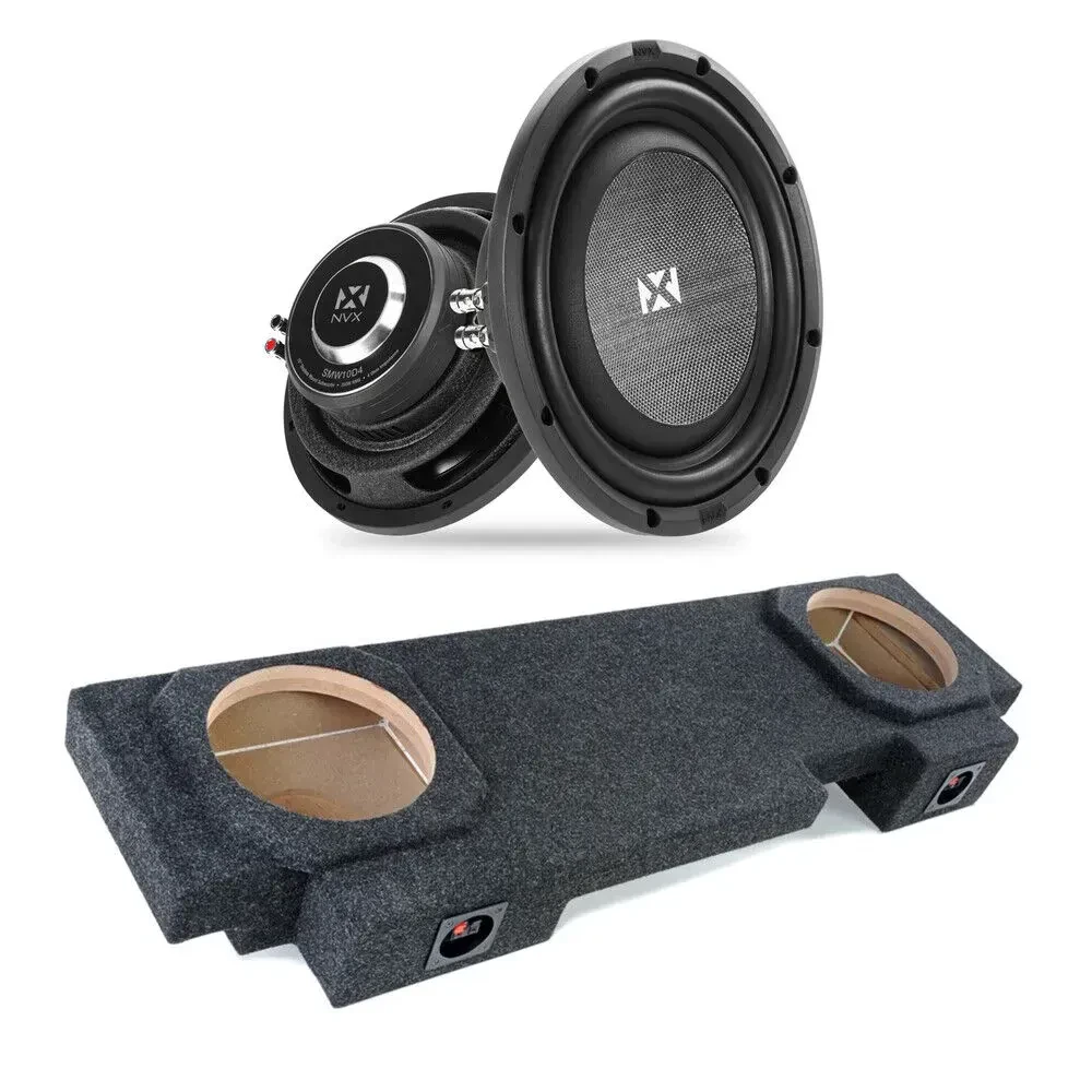 Сабвуфер автомобильный NVX SMW10D4 10" 2x4 Ом, shallow-mount, с боксом для Chevy Avalanche, Cadillac Escapade