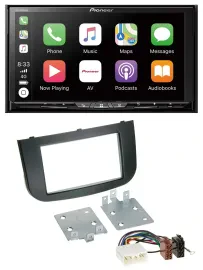 Pioneer 2DIN MP3 USB DAB DVD Bluetooth Autoradio für Mitsubishi Colt 2008-2012