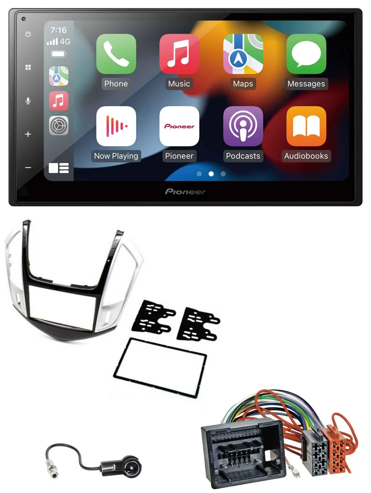 Pioneer DAB Bluetooth 2DIN USB MP3 Autoradio für Chevrolet Cruze 2011-2016