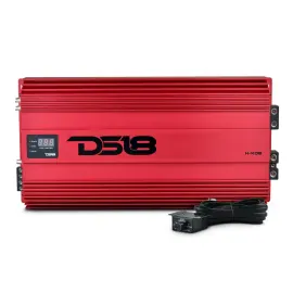 DS18 H-KO8/RD Class D Hooligan Series Monoblock Car Amplifier (Red)