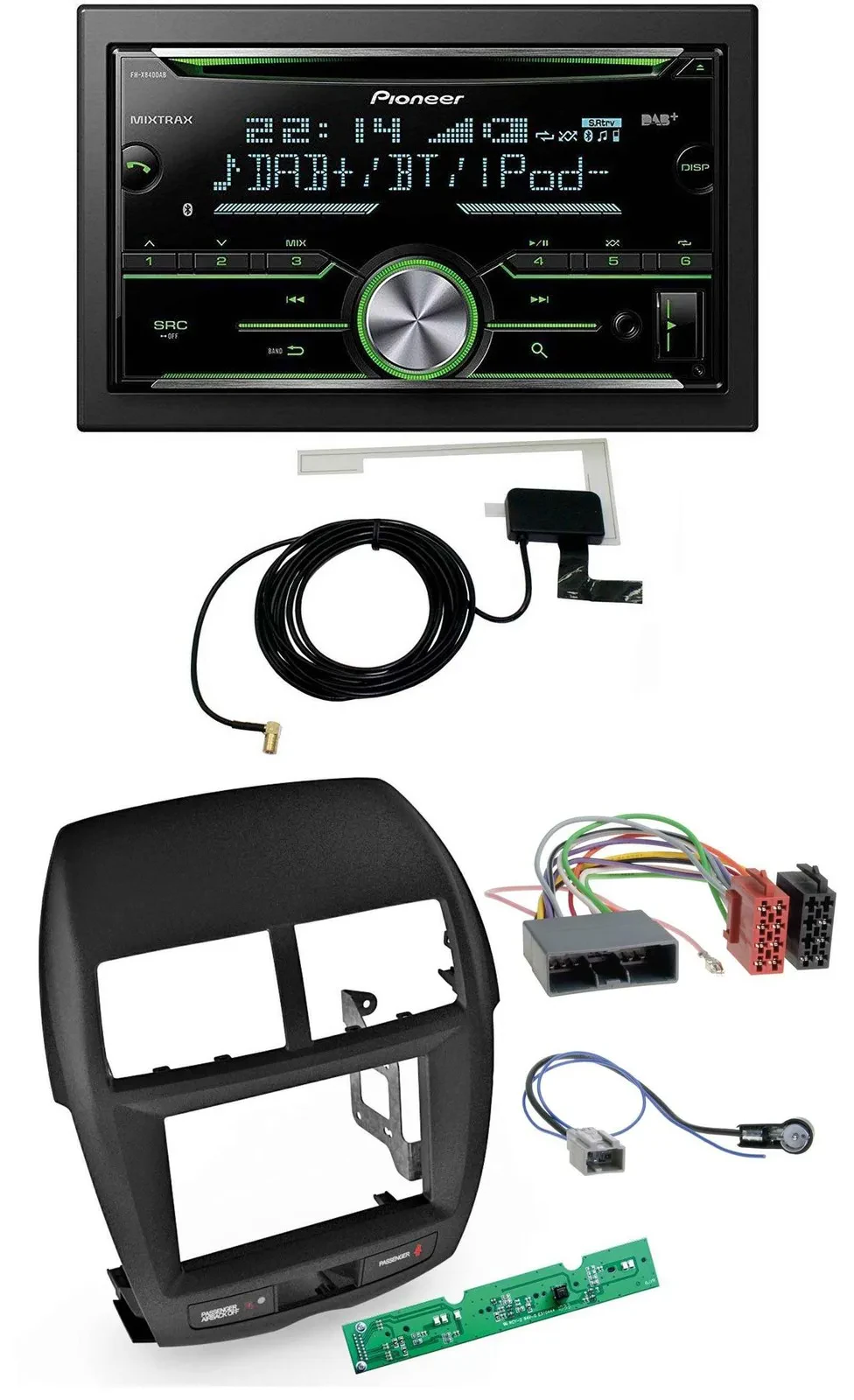 Pioneer CD USB MP3 Bluetooth 2DIN DAB Autoradio für Mitsubishi ASX 2010-2014