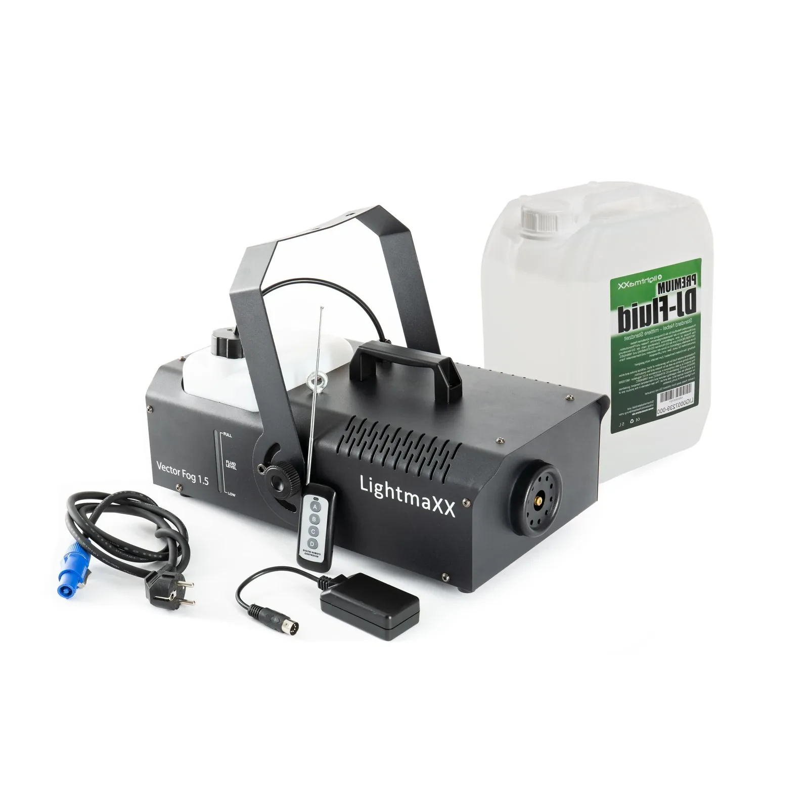 lightmaXX Vector Fog 1.5 DJ Fluid - Nebelmaschinen Set