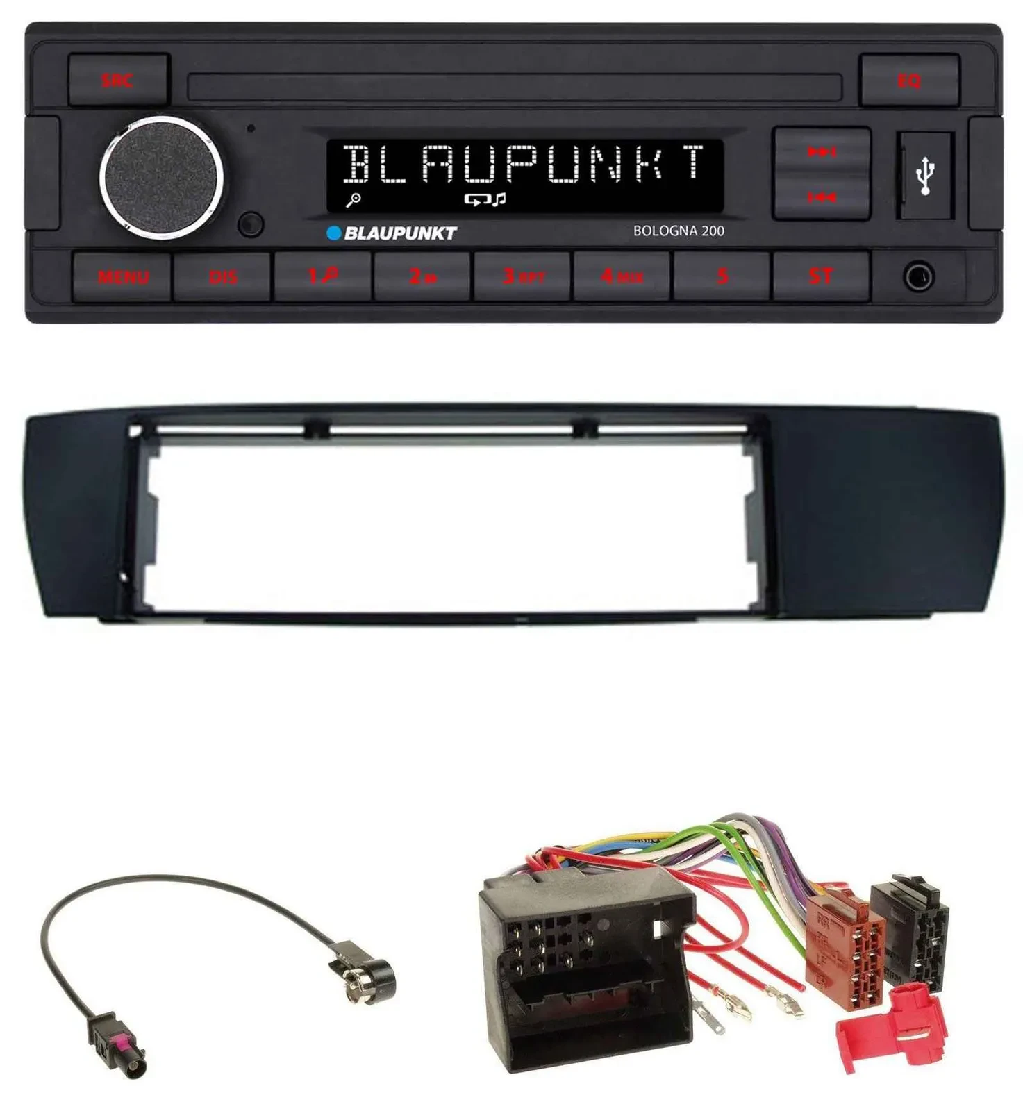 Автомагнитола для BMW X3 (E83, 2004–2010) Blaupunkt 1DIN MP3 USB AUX