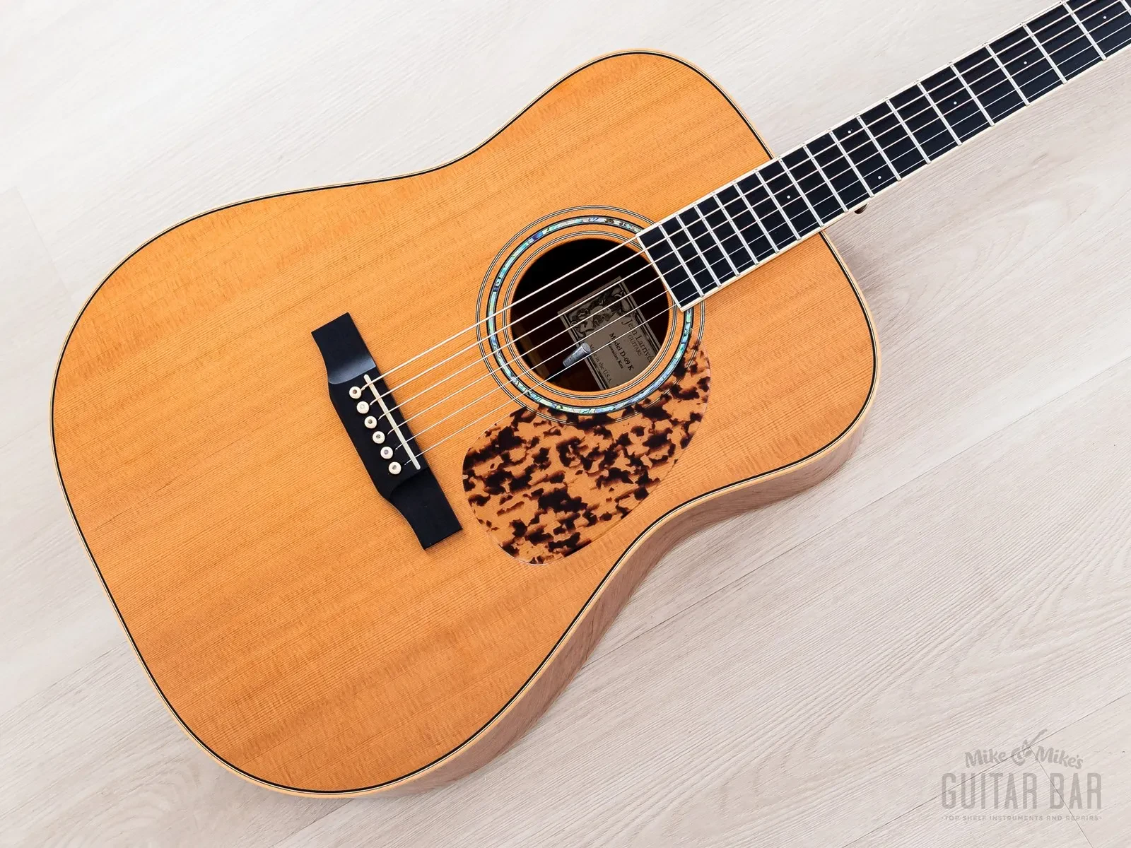 2001 Larrivée D-09 Flame Koa Acoustic Electric Dreadnought Guitar w/ Case