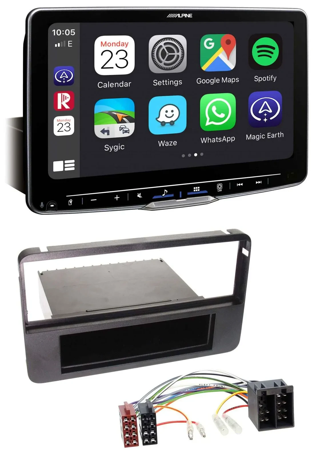 Alpine Bluetooth MP3 USB DAB Autoradio für Alfa Romeo 159 Brera Spider 06-10