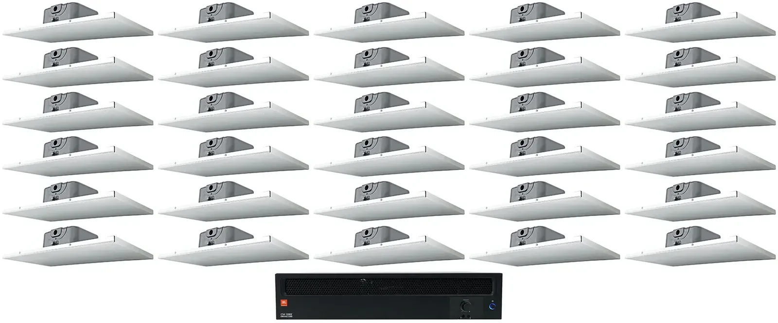 Потолочная акустика JBL DCS6T White с усилителем (30 штук)