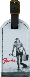 Genuine Fender Guitars Vintage Ad Luggage/Suitcase Tag, Scuba Diver