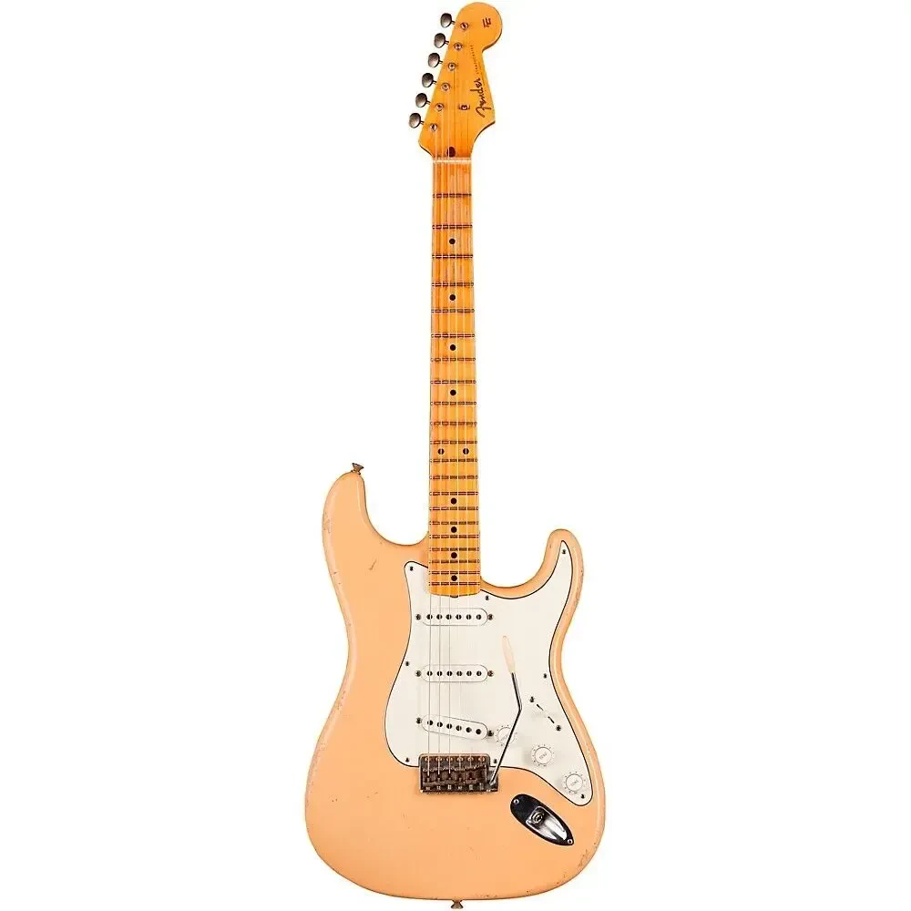 Электрогитара Fender CS 1958 Stratocaster Journeyman Relic Masterbuilt Desert Sand