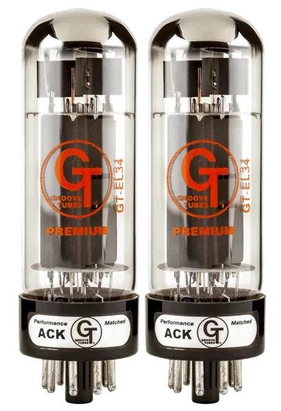 Лампа для усилителя Groove Tubes Gold GT-EL34-M (подобранная пара)