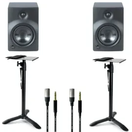 Активный студийный монитор Fame Audio Orbital 207S Black с аксессуарами (пара)