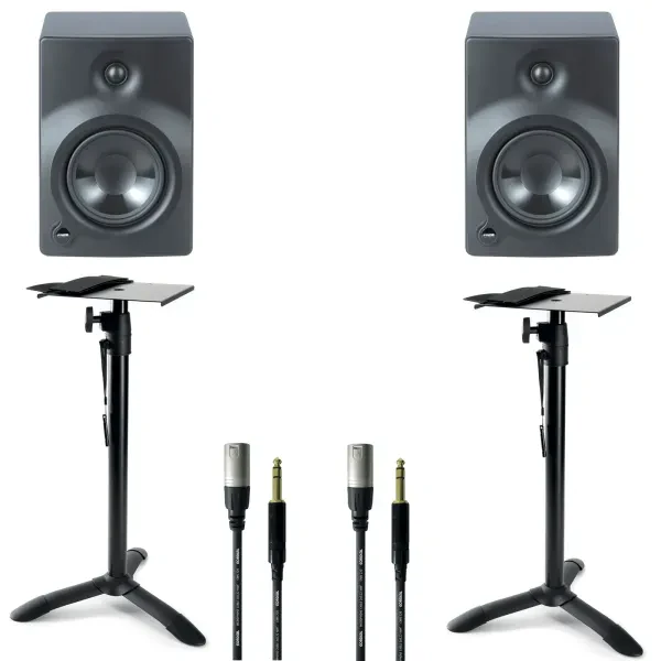Активный студийный монитор Fame Audio Orbital 207S Black с аксессуарами (пара)
