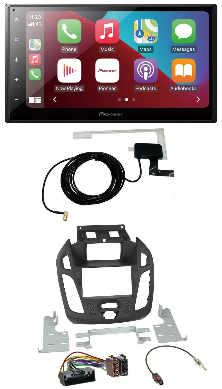 Pioneer USB Bluetooth DAB MP3 2DIN Autoradio für Ford Transit 2012-2018 Display